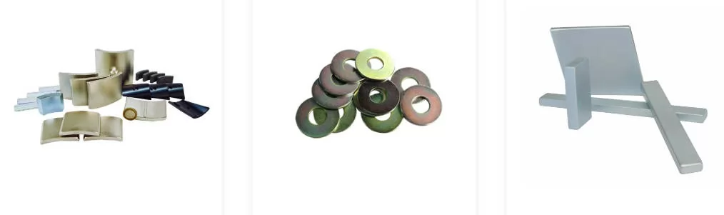 High-performance neodymium motor magnets arranged for a stator assembly